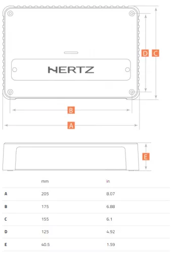Hertz Venezia V4C Advanced Class D technológiás 4 csatornás hajós erősítő, IPX2 tanúsítvány
