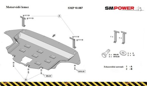 Hyundai Kona 2017- Motorvédő lemez - SMP10.087K