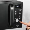 Aiwa AMW-202DG/BK Digitális mikrohullámú sütő grillsütővel, 20 l, 700 W, gyorssütés 8 móddal