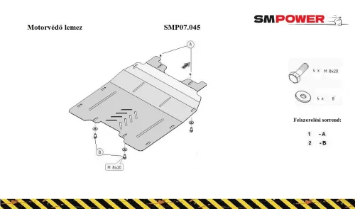 Lancia Delta 2008-2014 Motorvédő lemez - SMP07.045K