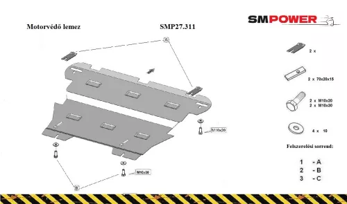 MAN TGE 2017- Motorvédő lemez - SMP27.311K