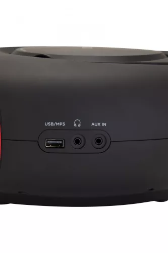 Aiwa BBTU-400RD Hordozható CD rádió, Bluetooth, USB bemenettel, órával és ébresztőórával