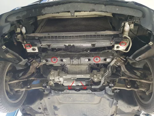 Mercedes C-Classe W205, 4x2, 2014-2021 Motorvédő lemez - SMP14.101