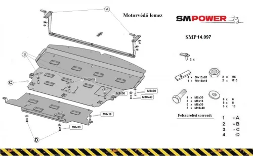 Mercedes Sprinter front hajtás 2018- Motorvédő lemez - SMP14.097