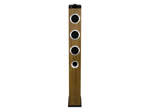 Trevi XT 10A8 BT Wood Sound Tower - Erősített torony hangszóró Bluetooth-tal és sok extrával