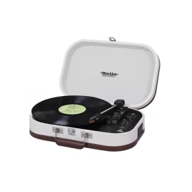   Trevi TT 1020 BT SALLY BEIGE Hordozható retró bakelit lemezjátszó, USB-s zenerögzítéssel, beépített akkuval