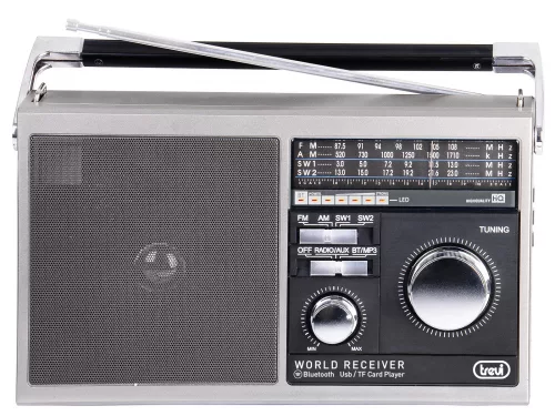 Trevi MB 749W Hordozható világvevő rádió, Bluetoothtal, USB, SD, AUX bemenetekkel