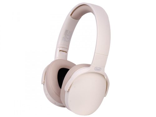 Trevi DJ 12E45 BT CREAM Digitális sztereó Bluetooth DJ fejhallgató, beépített médialejátszóval és FM rádióval