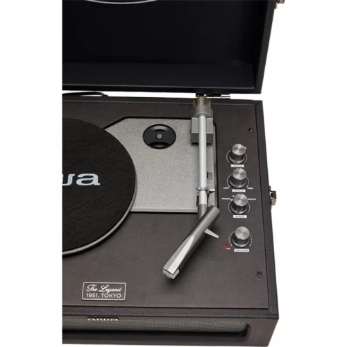 Aiwa VPX-1971BK VINTAGE Lemezjátszó műbőr táskában Bluetooth-al