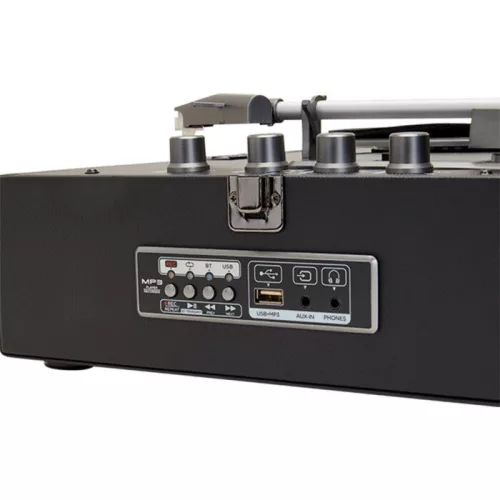 Aiwa VPX-1971BK VINTAGE Lemezjátszó műbőr táskában Bluetooth-al