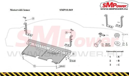 Hyundai i20 2009 - 2014 - Motorvédő lemez - SMP10.069