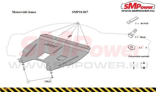 Hyundai ix20, 2011-2019 Motorvédő lemez - SMP10.067