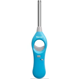   Girmi  AG21 újratölthető gázgyújtó, állítható láng, biztonsági zár, környezetbarát, konyhába, grillhez és kandallóhoz. Kék