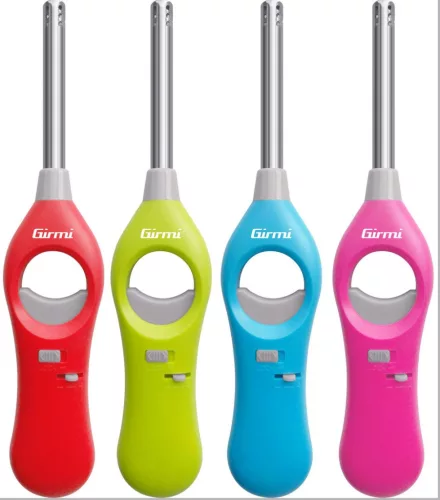 Girmi  AG21 újratölthető gázgyújtó, állítható láng, biztonsági zár, környezetbarát, konyhába, grillhez és kandallóhoz. Kék