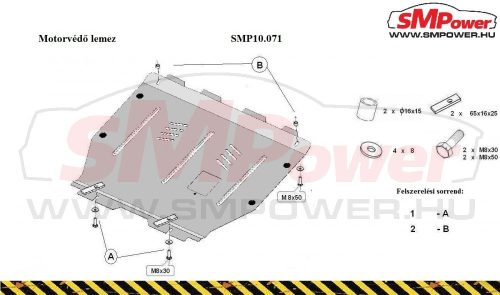 Hyundai ix55 2009-2015 Motorvédő lemez - SMP10.071K