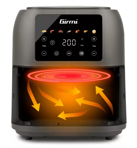 Girmi FG92 Forrólevegős sütővel Ecofrit Deep technológiával, 8 liter akár 2kg ürtartalom