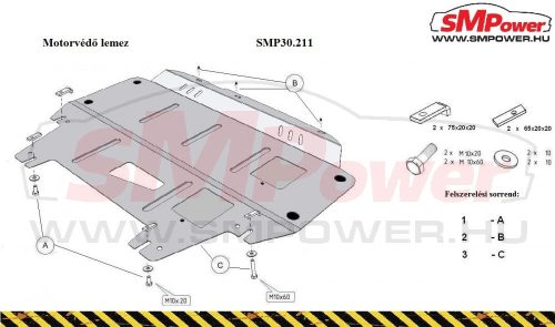 Hyundai Elantra 2007 - 2011 - Motorvédő lemez - SMP30.211K