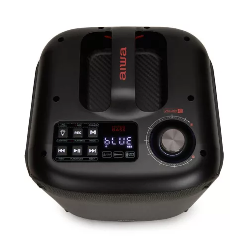Aiwa KBTUS-250 Nagy teljesítményű party hangszórórendszer Bluetooth-tal, karaoke funkcióval