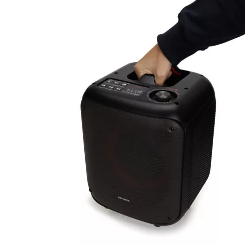 Aiwa KBTUS-250 Nagy teljesítményű party hangszórórendszer Bluetooth-tal, karaoke funkcióval