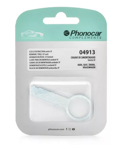 Phonocar 04913 gyári rádió kiszedő eszköz AUDI SEAT SKODA VOLKSWAGEN kompatibilitás, 2 db/csomag