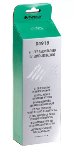 Phonocar 04916 autórádió kiszedő eszköz készlet univerzális, műanyag és fém szerszámokkal