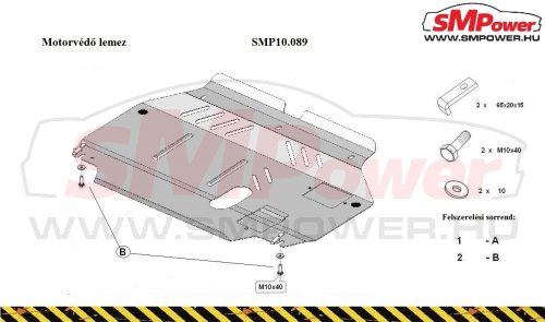 Hyundai Verna 2006-2010 Motorvédő lemez - SMP10.089