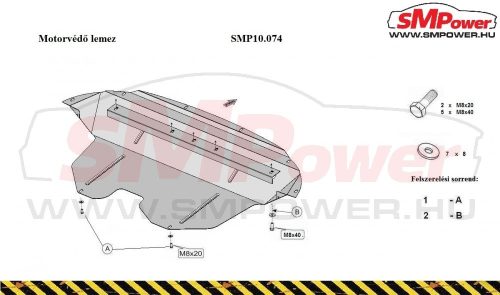 Hyundai IX35 2009-2015  Motorvédő lemez - SMP10.074K