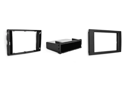 Phonocar 03465 Autórádió keret kivehető tárolórekesszel, tartóval és profillal, 1 vagy 2 DIN rádiókhoz, egyes Ford modellekhez