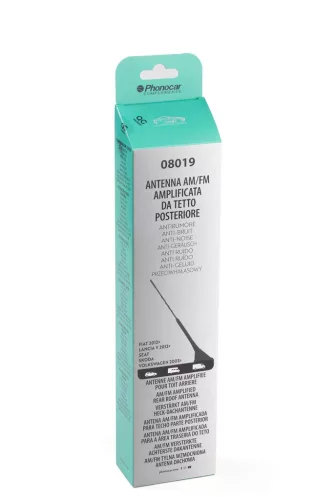 Phonocar 08019 Erősített, hátsó, alacsony zajszintű, üvegszálas szárú AM/FM tetőantenna