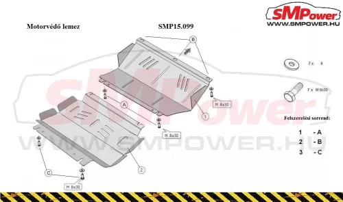Mitsubishi L200 2007 - 2015 - Motorvédő lemez - SMP15.099K