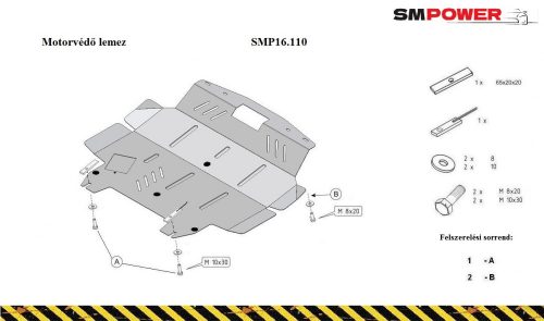 Nissan X-Trail, 2001-2013 - Motorvédő lemez - SMP16.110