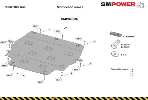 Toyota Proace személy, 2016-2019 Motorvédő lemez - SMP30.034P