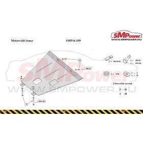 Nissan Juke, 2010-  Motorvédő lemez - SMP16.109