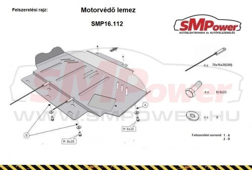 Nissan Pathfinder D40 2005 - 2015 - Motorvédő lemez - SMP16.112K