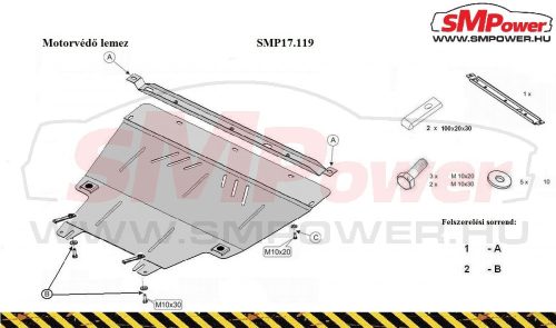 Opel Vivaro, 2001-2014 Motorvédő lemez - SMP17.119