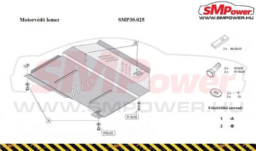 Opel Antara, 2006 - 2010 - Motorvédő lemez - SMP30.025
