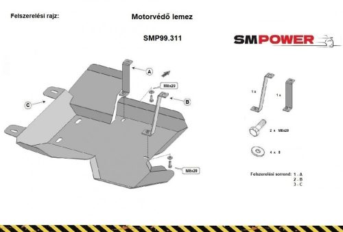 Volkswagen Crafter 2017- AdBlue tartály védő lemez - SMP99.311