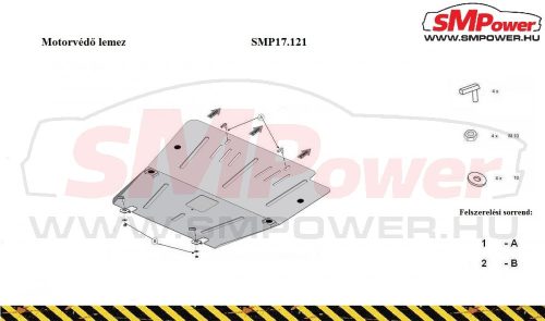Opel Vectra B, 1995-2001 Motorvédő lemez - SMP17.121
