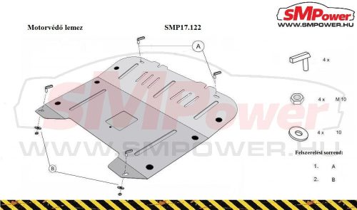 Opel Vectra C, 2002-2008 Motorvédő lemez - SMP17.122