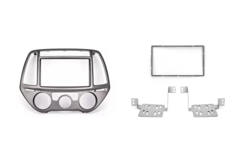 Phonocar 03683 Autórádiókeret rögzítő konzolokkal Hyundai i20 I (PB, PBT) 2012-2014 között gyártott autókhoz.