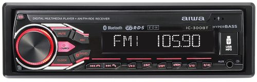 Aiwa IC-300BT Aiwa MP3/USB autórádió, Bluetooth 5.1 kihangosítással és zeneátvitellel, levehető előlappal