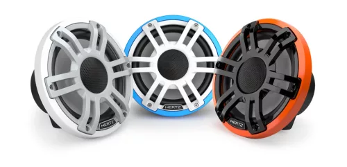 Hertz HMX 7.7 S-LD-SW Hajós koaxiális hangszóró LED világítással és festhető sport ráccsal