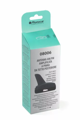 Phonocar 08006 AM/FM erősítővel ellátott, cápauszony kialakítású tetőantenna - Stílus és minőség!