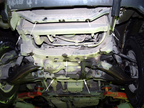 Toyota Land Cruiser J100 1998-2008 - Hűtő és motorvédő lemez - SMP26.182