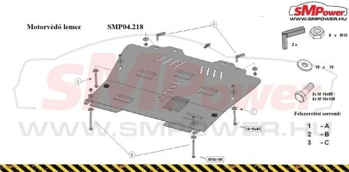 Opel Insingnia 2010 - 2016- Motorvédő lemez - SMP04.218