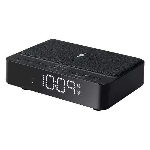 Aiwa CR-30/BK Az ébresztőóra rádió és vezeték nélküli töltő tökéletes kombinációja!