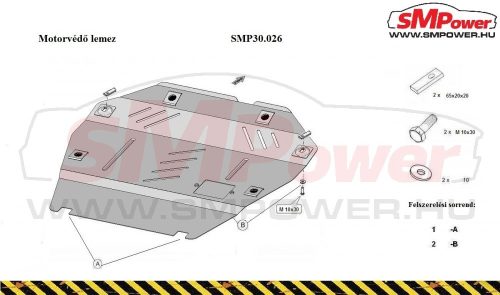 Opel Antara 2010- Motorvédő lemez - SMP30.026