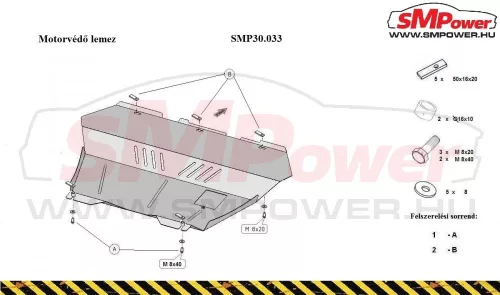 Peugeot Expert ,2006-2016 Motorvédő lemez - SMP30.033