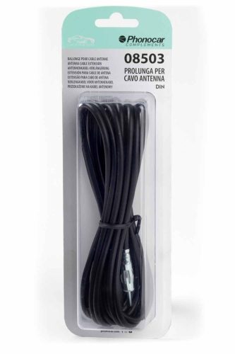 Phonocar 08503 Antenna hosszabbító kábel DIN csatlakozóval, 4 méter