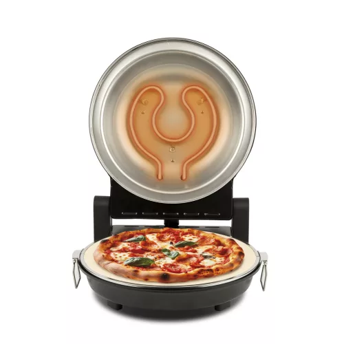Girmi FP50 Forno Elettrico házi pizza sütő fekete színben, 4 perc alatt, 31cm-es pizza